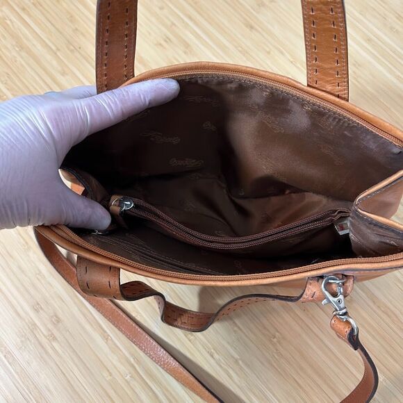 Fossil Tan Leather Crossbody Bag - Picture 7 of 10